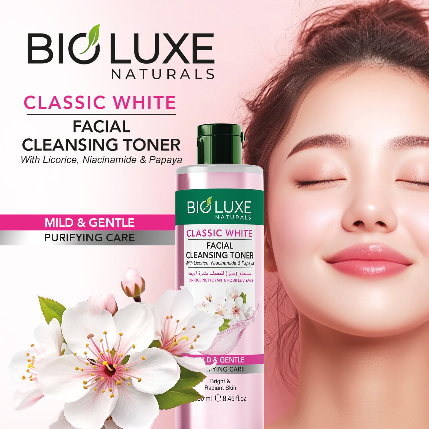 Classic White With Licorice, Niacinamide & Papaya Facial Cleansing Toner