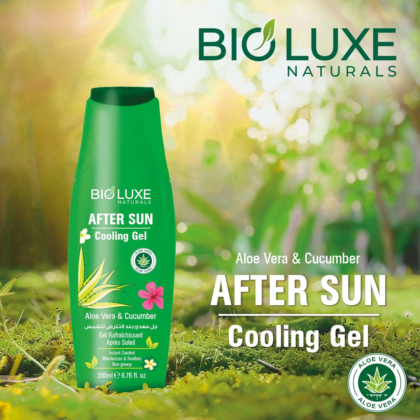 After Sun With Aloe Vera & Cucumber Cooling Gel
