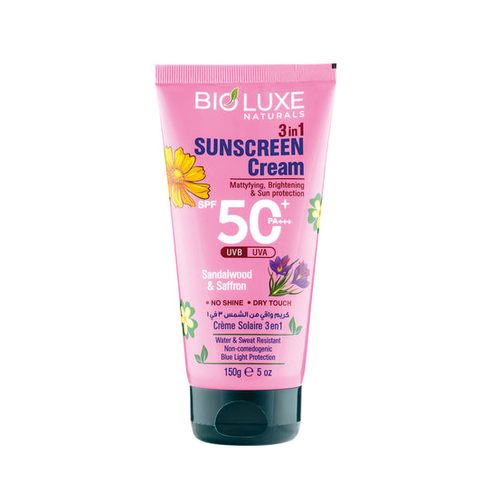 Sandalwood & Saffron 3-in-1 Sunscreen Cream SPF 50+