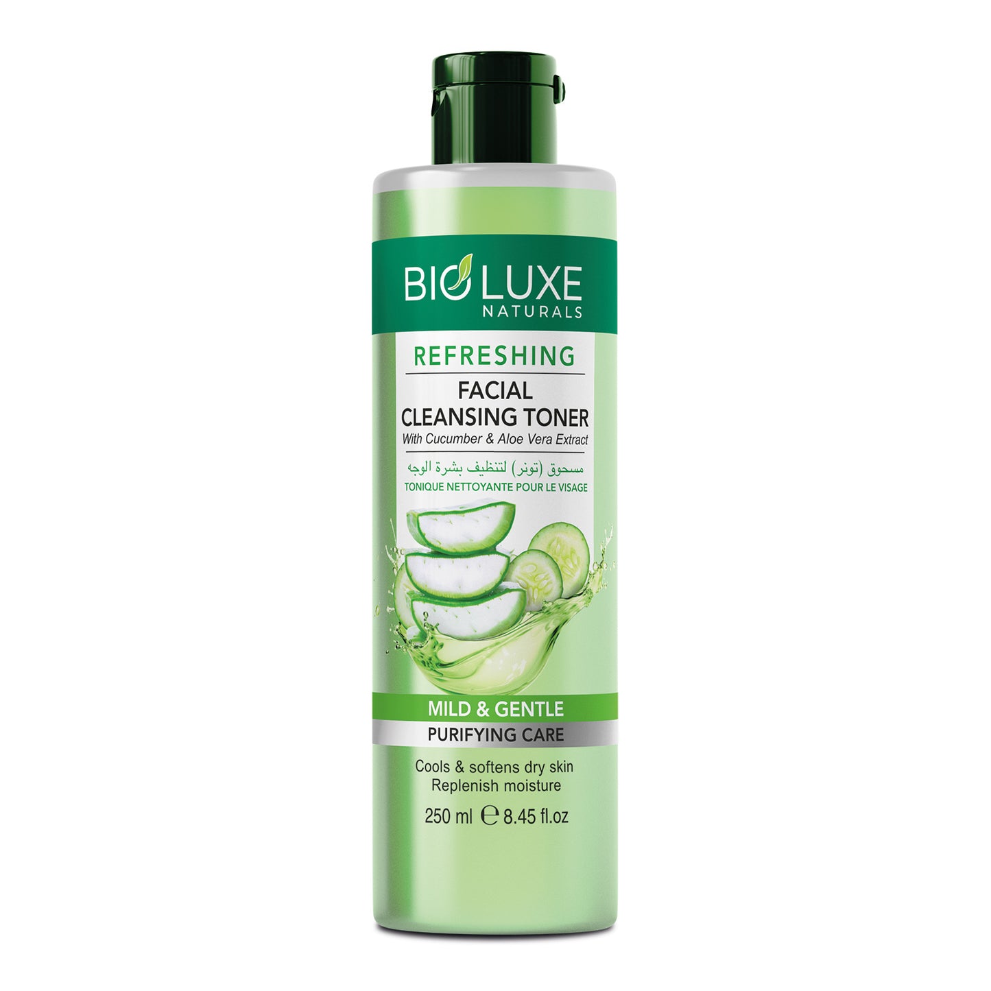 Refreshing With Cucumber & Aloe Vera Extract Facial Cleansing Toner
