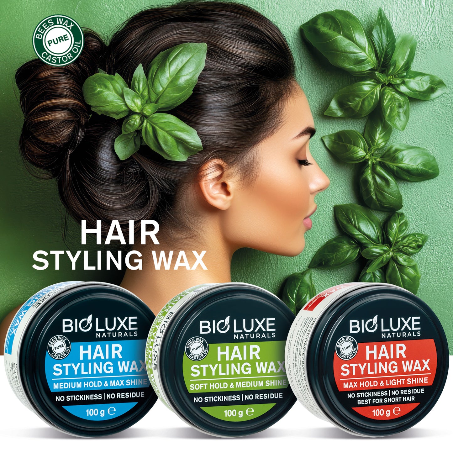 Soft Hold & Medium Shine Hair Styling Wax