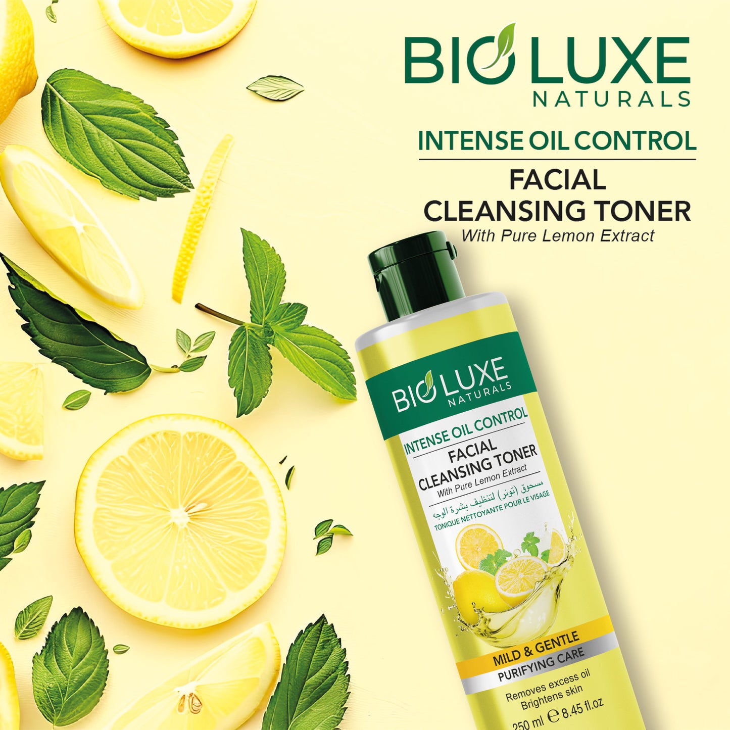 Intense Oil Control With Pure Lemon Extract Facial Cleansing Toner