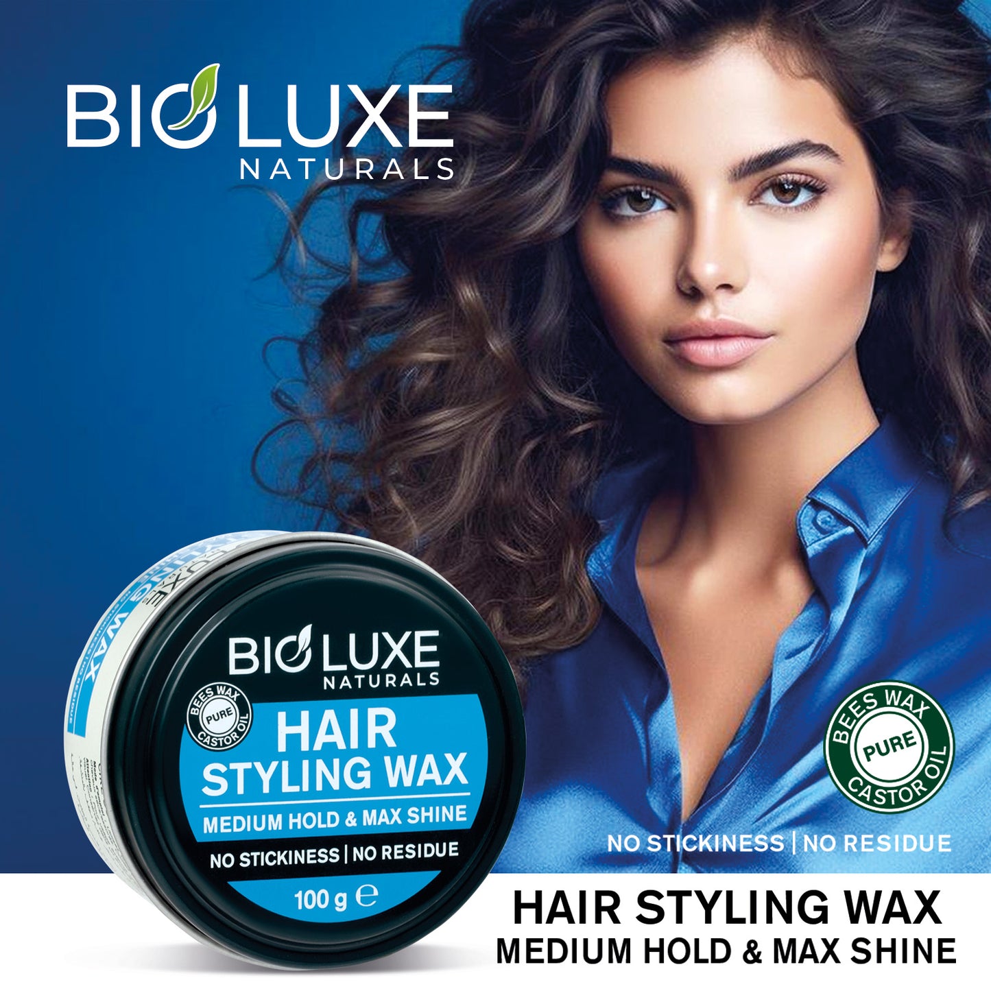 Medium Hold & Max Shine Hair Styling Wax