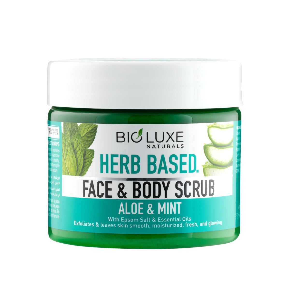 HERB BASED ALOE & MINT FACE & BODY SCRUB