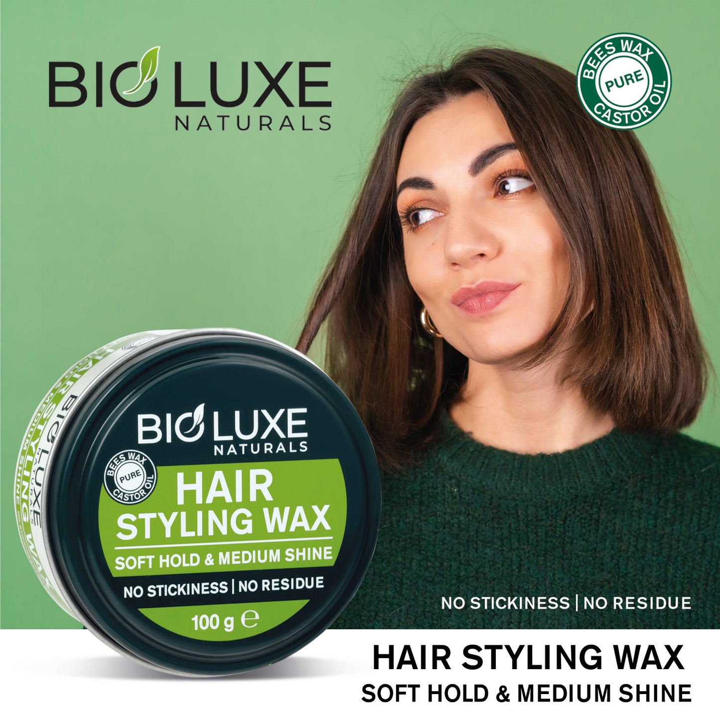 Soft Hold & Medium Shine Hair Styling Wax