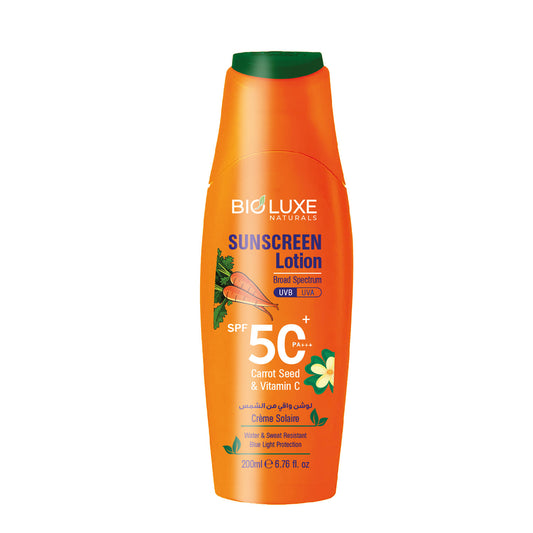 Carrot Seed & Vitamin C Sunscreen Lotion SPF 50+